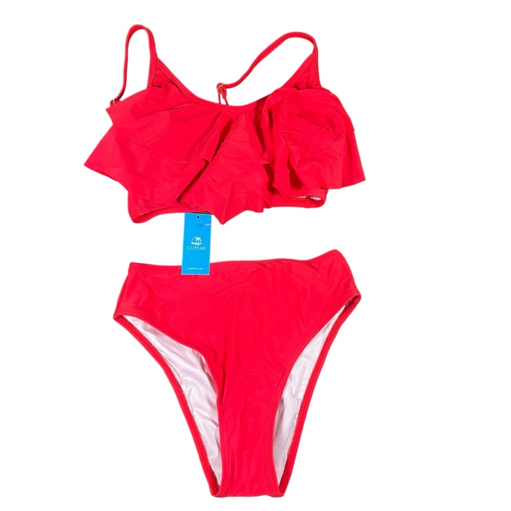 3/$20 CUPSHE Women's Bikini Sets Two Piece Swimsuit Mid Rise Shirred
